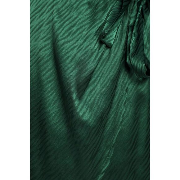 Lulus Green Wild for Love Zebra Print Faux Wrap Mini Dress - NWT - Picture 4 of 12